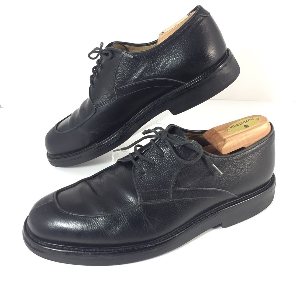Bruno Magli Renato Black Oxford Lace Up Shoes Sz 9